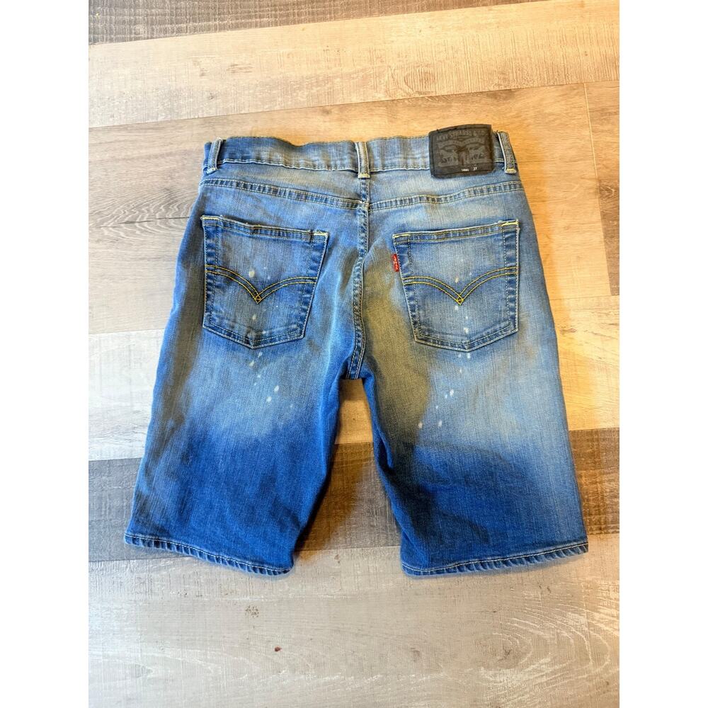 Levi's Jean Shorts Girls 14 Blue Denim 511 Performance Slim Red Tab High Waisted - Picture 10 of 15